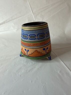 Small Vintage Mexican handcrafted pottery vase